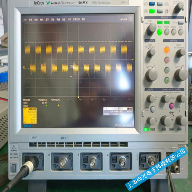 江蘇力科104MXi示波器按鍵不靈敏故障維修仰光電子維修服務(wù)熱線