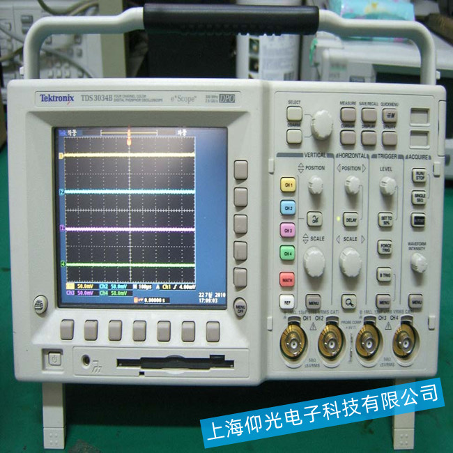 維修泰克示波器TDS-3034B掃描基線太暗故障